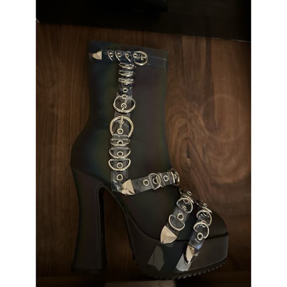 Ellie Shoes Women's 557-mandy Ankle Boot Black Size 6 MSRP $100 - Picture 2 of 4